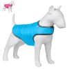 Blue Dog Winter Coat for Small Dogs Waterproof Warm Jacket for Cold Weather Snow Dog Puffer Vest Boys and Girls Adjustable XS Size