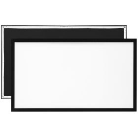 VEVOR Projector Screen Fixed Frame 155inch Projector Screen 16:9 4K HD Movie Screen Wall Mounted for Movie Theater Home