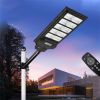 LED Solar Street Light Motion Sensor Dusk to Dawn Outdoor Road Lamp