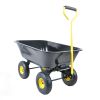 Folding car Poly Garden dump truck with steel frame, 10 inches. Pneumatic tire