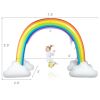 Inflatable Rainbow Sprinkler Backyard Games Outside Water Toy Yard