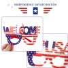 JOYMEMO 6PCS Independence Day Glasses Set American National Day Party Decoration Supplies USA 4th of July Event Party Supplies