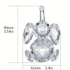 1pc, Cute Crystal Elephant Statue Cut Glass Decorative Statue Animal Festival Decorative Ornaments