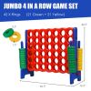 Jumbo 4-to-Score Giant Game Set with 42 Jumbo Rings and Quick-Release Slider