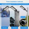 LED Solar Street Light Motion Sensor Dusk to Dawn Outdoor Road Lamp