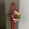 Electric Climbing Ladder Santa Claus Music Doll Christmas Ornament Decoration For Home Christmas Tree Hanging Decor NewYear Gift